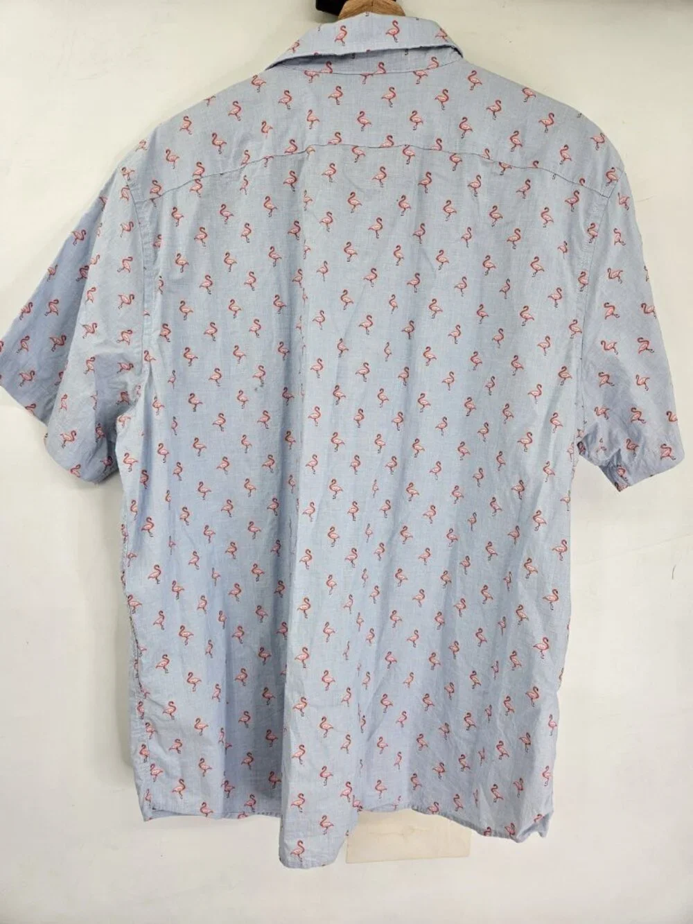 Banana Republic Shirt Mens XL Flamingo Resort Short Sleeve Tropical Vacation Top
